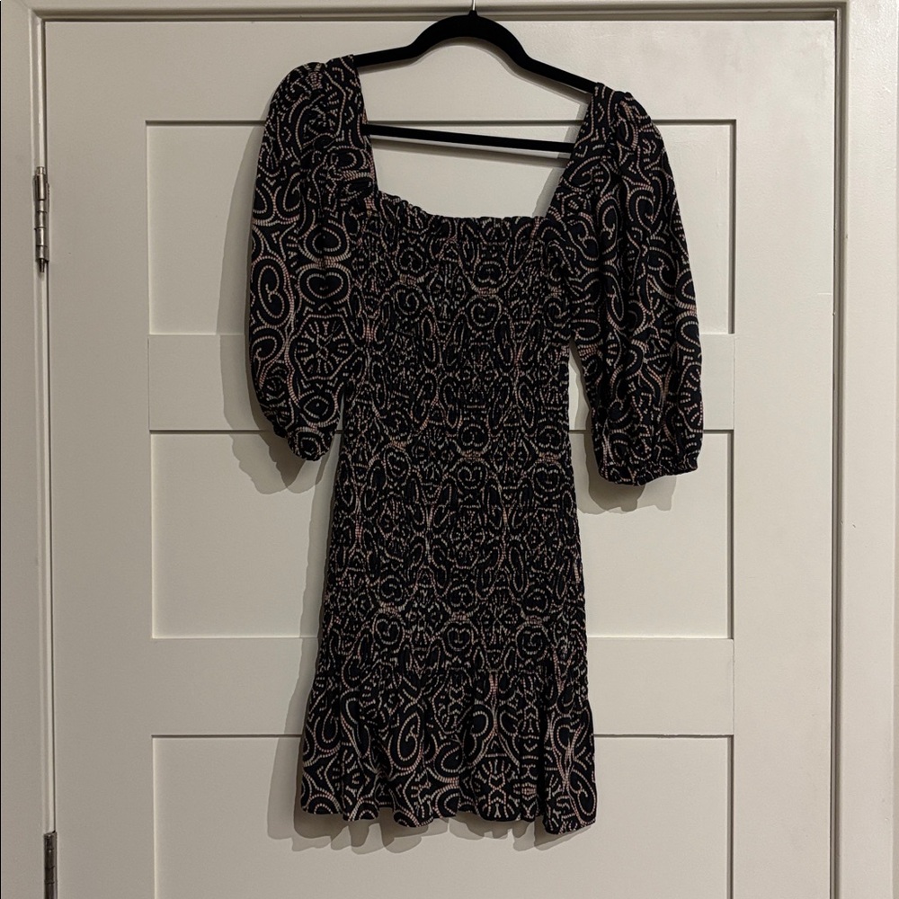 Alexis Black and Pink Paisley Dress